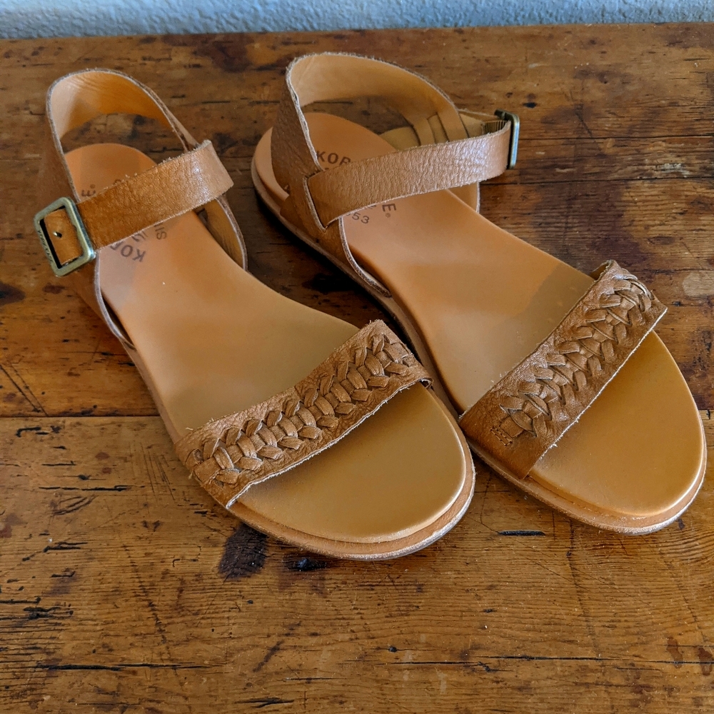 Kork-Ease braided buckle sandals